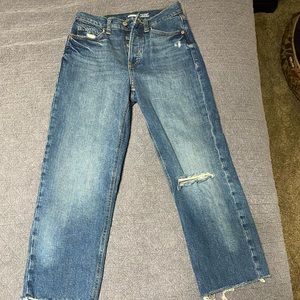 Old Navy Ski-Hi Straight Extra High Rise 0